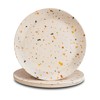 Nook Theory 4 Pack Reusable Bamboo Plates - Non-Toxic Toddler