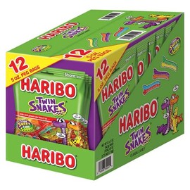 Haribo Twin Snakes Gummi Candy 5 oz. Bags