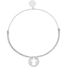 Purelei Angel Bracelet - Adjustable Stainless Steel and Nylon Guardian Angel Bracelet for Women & Children Lucky Charm in Gold or Silver Gift Idea Hypoallergenic Fashion