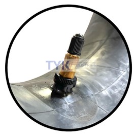 Two 15inch/16inch 11L-15, 11L-16 Farm Tractor Implement Tire Inner Tubes with TR218 Valve Stems for Use with Air or Liquid by TYK Industries