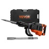 VEVOR Demolition Jack Hammer with 2/4/6 Chisel Bit, 360°C Swiveling
