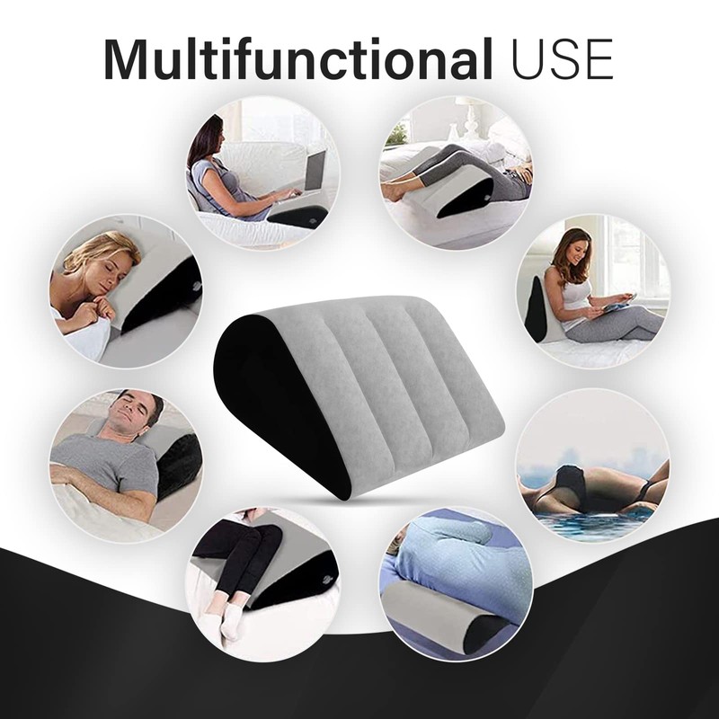Prosixtoy Portable Wedge Cushion, Inflatable Pillow, Body Positioner, Bed Wedges,