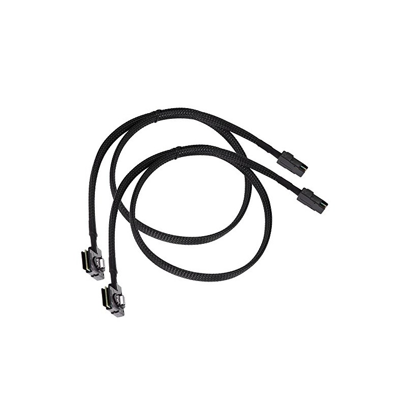 Saihisday Internal Mini SAS Cable, Mini SAS SFF-8087 to Right