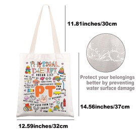 MYSOMY Physical Therapist Tote Bag PT Gift PT PTA Shoulder Bag Physiotherapy Gift PTA Gifts PT Tote Bag (PT UK)