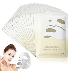 Luuma Original Collagen Mask, Hydrogel Face Mask, Anti-Ageing, Pack of 15 | Collagen Real Deep Mask, Collagen Mask Overnight, Reduces Fine Lines and Wrinkles, for All Skin Types