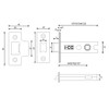 Nickel/Satin Nickel Architectural Tubular Latch CE Fire Rated 75mm