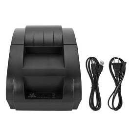58mm Thermal Printer 90mm/s 58mm Width 203DPI USB Interface ESC POS Compatible Shipping Label Printer 100‑240V USB BT4.0 US Plug