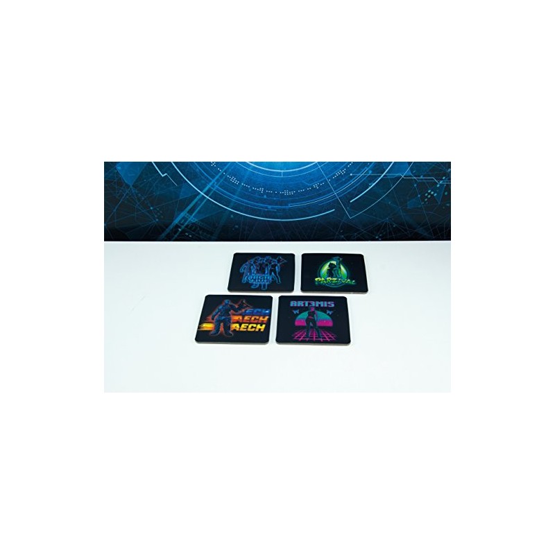 Ready Player One 3D Coasters, Papercard, Multi-Colour, 1 x 10