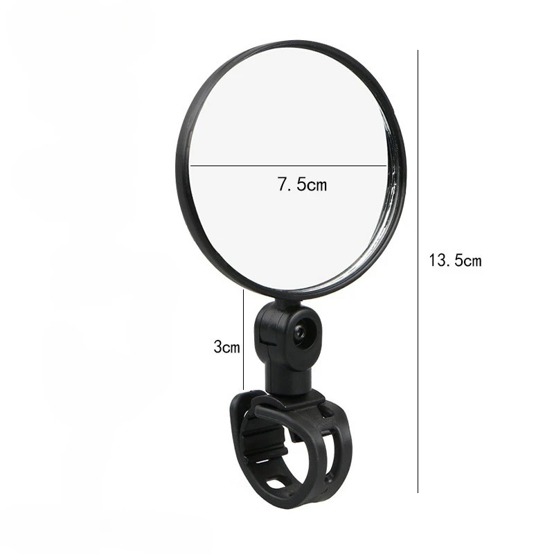 Bicycle Rearview Mirror for Safer Riding – 360° Adjustable Convex