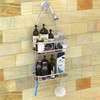 Simple Houseware Stainless Steel Bathroom Hanging Shower Head Caddy Organizer