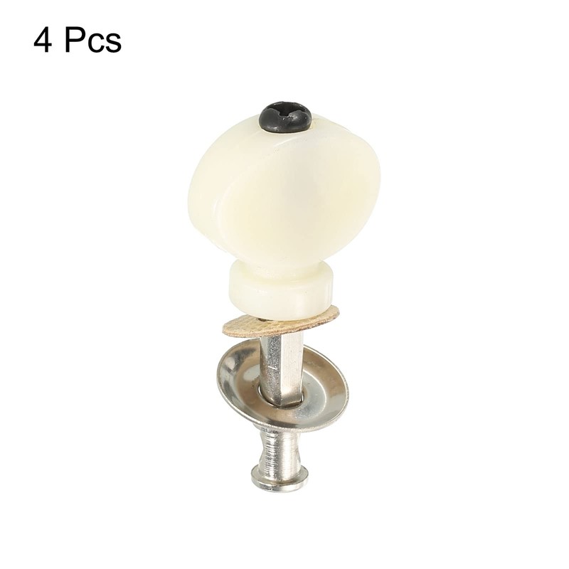 PATIKIL Ukulele Tuner Peg Pin Machine Tuner Plastic Metal White
