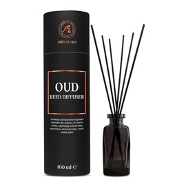 Reed Diffuser Oud 100ml - Fragrance Diffuser with Bamboo Sticks - Aroma Reed Diffuser - Aromatherapy - Long Lasting Fragrance - Air Freshener - Home - Office - Club