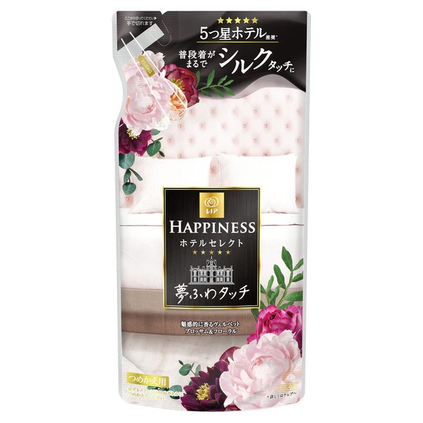 Lenor Happiness Yumefuwa Touch Softener Velvet Blossom & Floral Refill, 13.5 fl oz (400 ml)