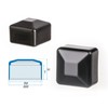 Fence Post Cap 18 x 18 mm 1 Piece Black