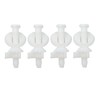 4Pcs Plastic Toilet Seat Hinge Bolts and Nuts Replacement Kit