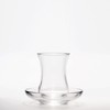 BullyBae Turkish Tea Glasses and Saucers Set (12 Pieces), Arabic