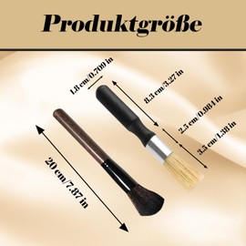 Barista Brush, Coffee Brush, Barista Cleaning Brush, Coffee Brush, Portafilter Brush, Coffee Accessories for Effective Cleaning of Portafilters, Espresso Machines and Coffee Grinders, Pack of 2