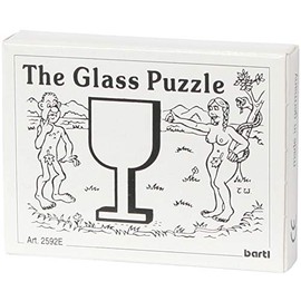Bartl 102543 English Version of the Mini Wooden Puzzle The Glass Puzzle of 7 Small Wooden Pieces
