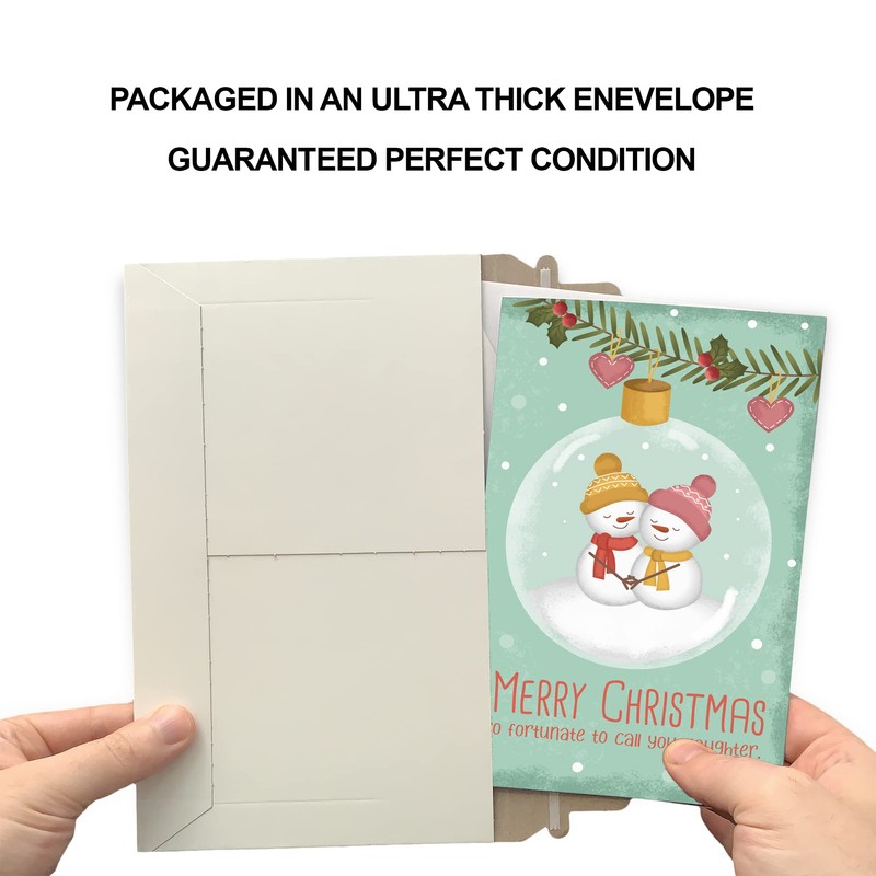 Prime Greetings Merry Christmas Card For Daughter | Made in