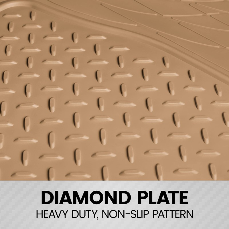 BDK Heavy Duty Rubber Cargo Mat Liner - All-Weather Trunk