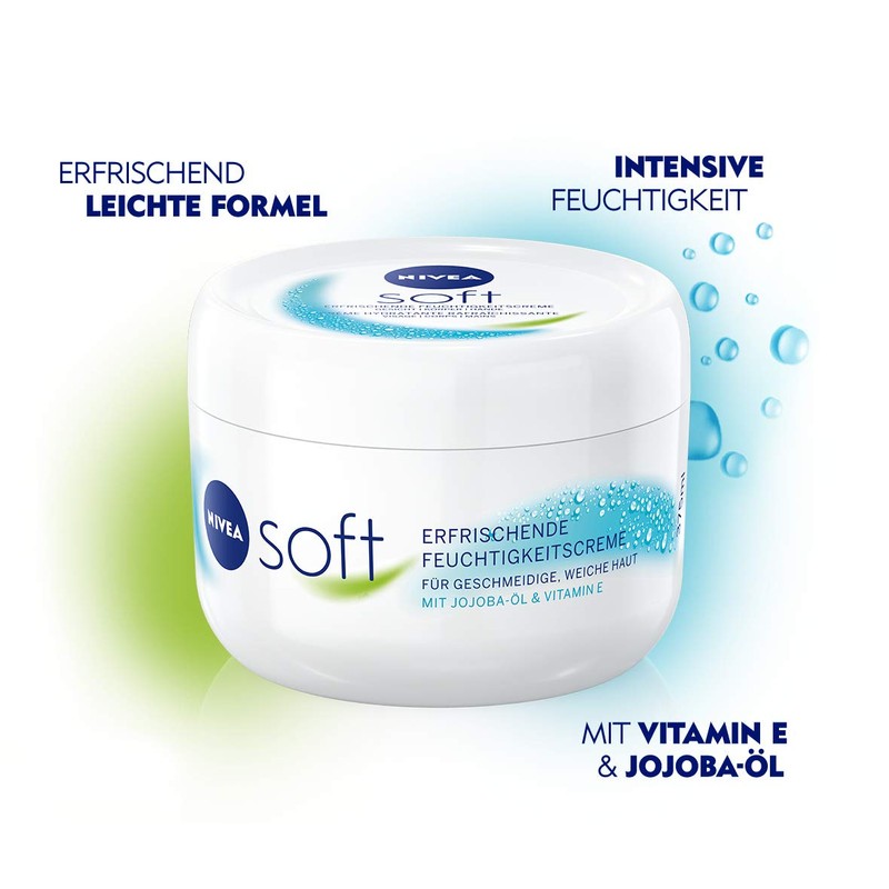 Nivea Soft Cream, Refreshing Moisturising Cream 375 ml