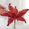Factory Direct Craft Set of 6 Sparkling Red Tinsel Artificial
