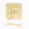 Mini Fruit Fork 3.5 inch Mini Bamboo Forks Cocktail Forks