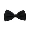 BB Accessories Satin Bow Tie - Plain Black
