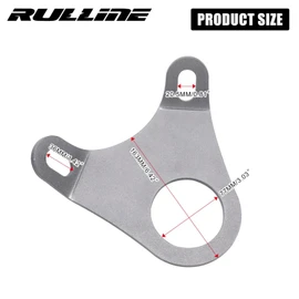 RULLINE 5th Wheel Ultimate Connection Safety Chains Plate Towing Accessories with 1/2in Shackles