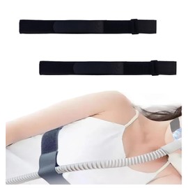Toeloioh 2Pcs Adjustable Oxygen Hose Strap, Oxygen Tube Strap Holder, Oxygen Hose Hanger, Oxygen Machine Accessory, Oxygen Hose Organizer Avoids Hose Tangle