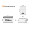 Envelopes DIN Long 220 x 110 mm Vermilion Red Pack