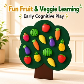 Baby Felt Board Play Food Toy Set for Pretend Kitchen Games – Early Educational Learning Activity for Kids
