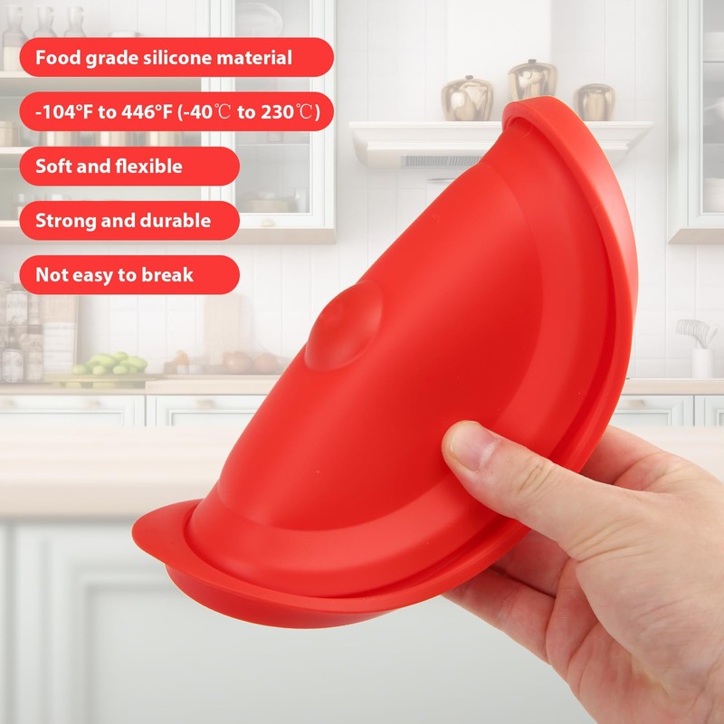 Replacement Lids for Pyrex 7200-PC 2 Cup, Silicone Round Storage