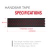 CNCLOL Road Bike Handlebar Tapes,2350mm Bicycle Handlebar Tapes,Red