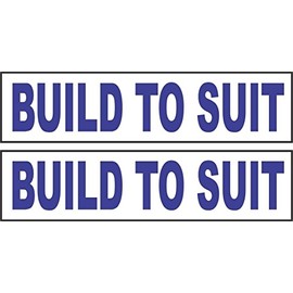 2-6x24 Build to Suit Real Estate Rider Sign Blue