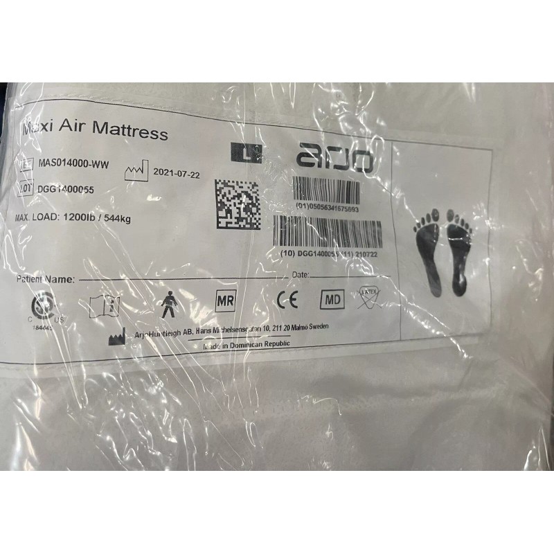 Arjohuntleigh Maxi Air Mattress Patient Lateral Transfer Disposable Arjo MAS014000-WW