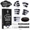 APOGO Chalk Pens for Blackboard, Washable, Chalk Markers, Pack of