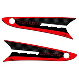 Sticker 3D Protective Feet Running Board Compatible with Gilera Nexus 300-500 Red