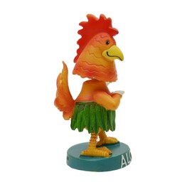 DIXIE STORE Nodding Figure Car Funny Hawaii Decorative Car – 11 cm Bobble Figure Car Gadget – Nodding Dog for Car Decoration Indoor – Cars Toy – Car Interior Accessories Interior Decoration – Chicken