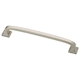 Franklin Brass Lombard (1-Pack) Cabinet Handles 5-1/16' Hole Center Satin Nickel Kitchen Drawer Pulls Dresser, Furniture Hardware P29614-SN-C