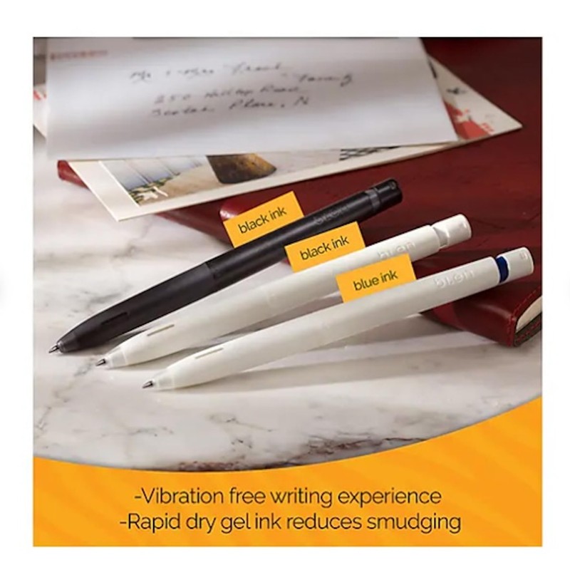 Zebra Pen, bLen Retractable Gel Pens, Medium Point 0.7mm, Black