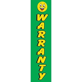 GLOBAL ADVERTISING SOLUTIONS Warranty Boomer Rectangle Feather Flag Eye Catching Banner Sign for Business and Marketing replacement Flag only without pole kit