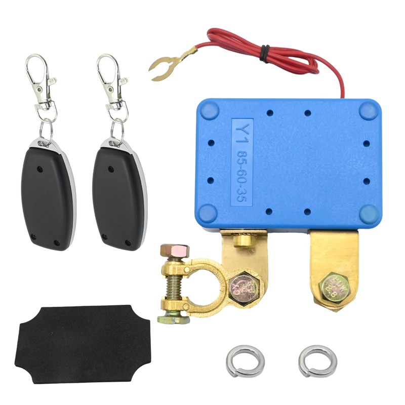 Vkinman 12V 240A Remote Battery Disconnect Switch, Anti Theft Car