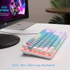 Mechanical Keyboard 5-Color Led Multi-Mode Atmosphere Backlit Keyboard Mechanical Gaming