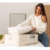 Soft Canvas Storage Bags with Zipper. Thick Breathable, 2pc King/Queen