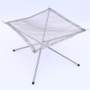 Portable Fire Pit Foldable Stainless Steel Mesh Fireplace with Carry