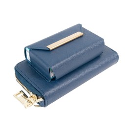 [High FIVE] GlohyperX2air Compatible Case, Saffiano PU Leather Cover, Men's, Women's, navy