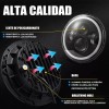 Faro Moto Universal 7 Pulgadas Led Alto Brillo Con Carcasa