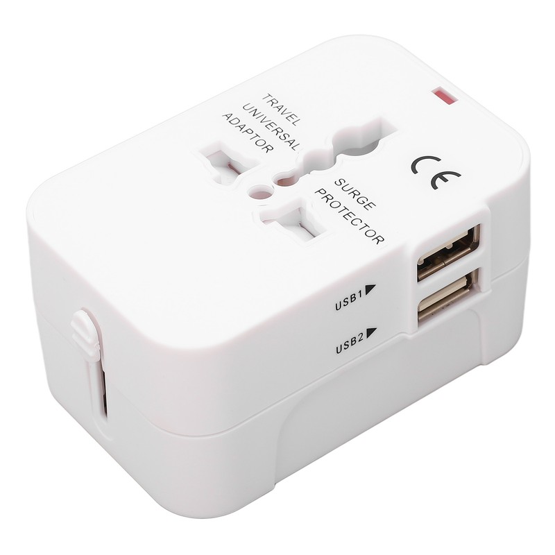 Multifunctional Power Converter with USB Ports Universal Adapter Socket 100‑240VAC