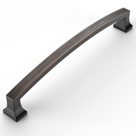 Amerdeco 10 Pack Oil Rubbed Bronze 7.5 Inch(192mm) Hole Centers Kitchen Cabinet Pulls Cabinet Hardware Kitchen Handles for Cabinets Cupboard Handles Drawer Pulls ZH0009